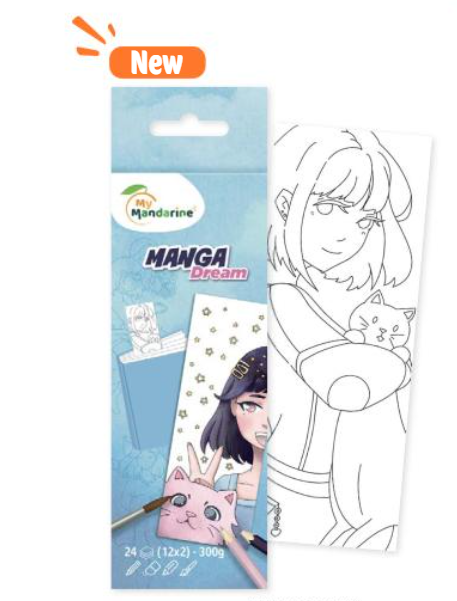 Manga Dream - omalovánky záložky
